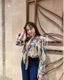 BL14589LGY Blouse