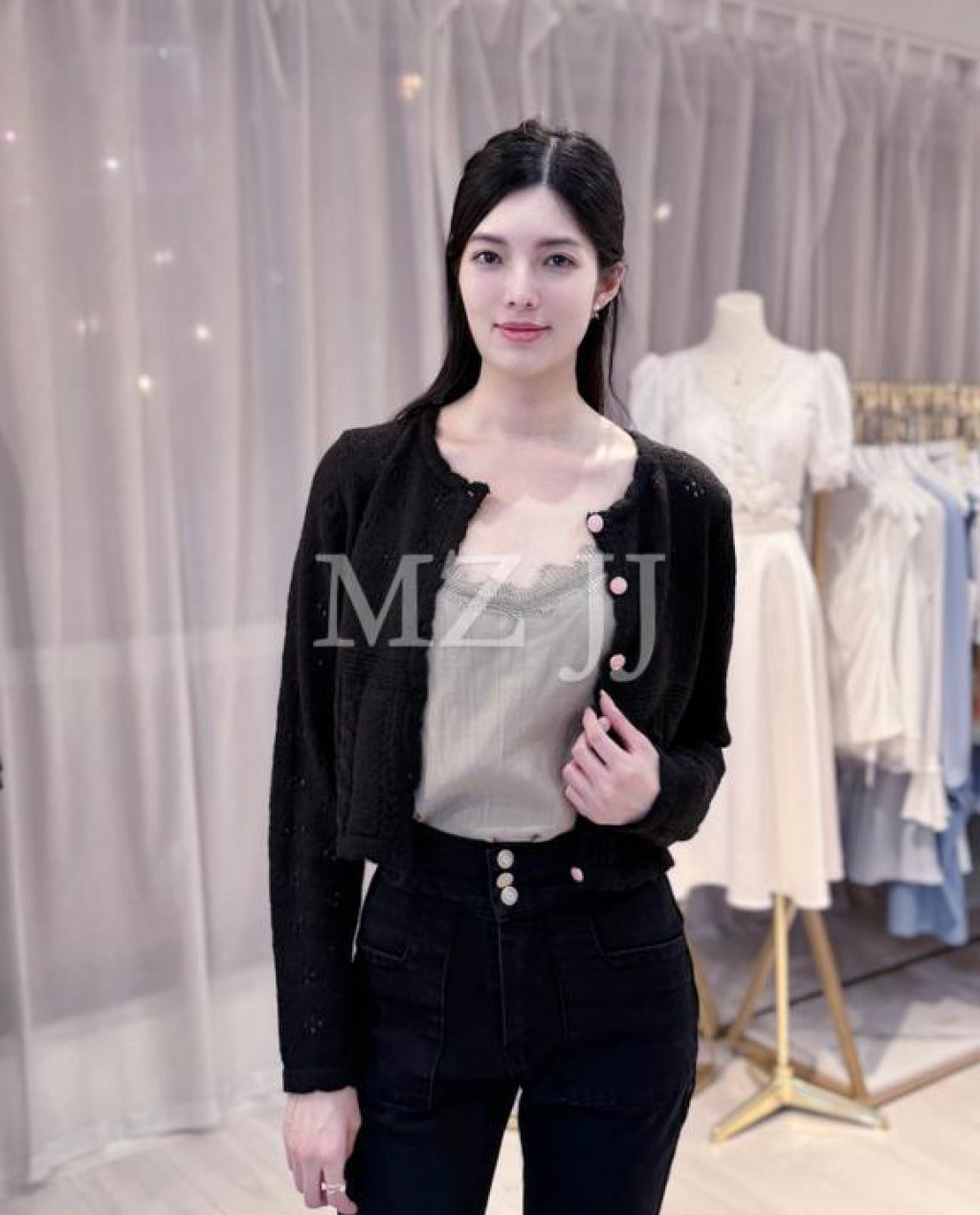 CD10166BK Cardigan