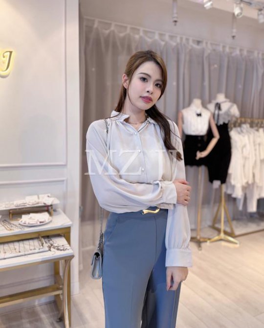 BL14848LGY Blouse