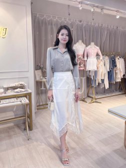 BL14858LGY Blouse