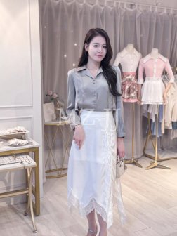 BL14858LGY Blouse