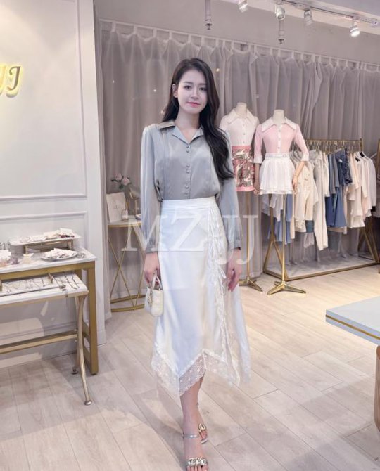 BL14858LGY Blouse
