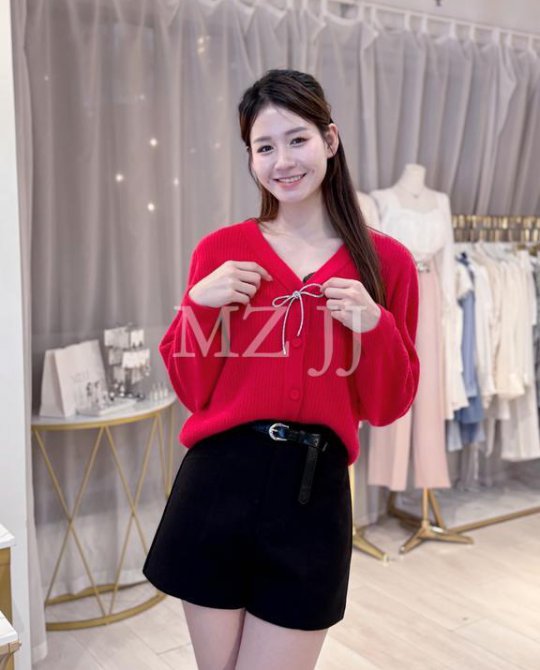 CD10182RD Cardigan